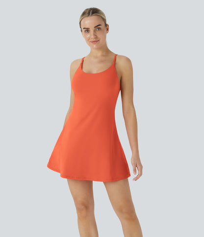 Petal Dress — Mars Red