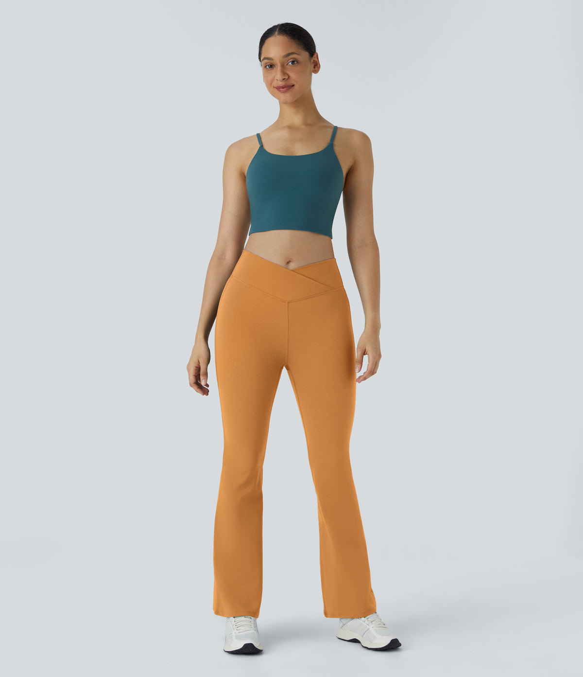 Petal Flare Legging — Forest Night