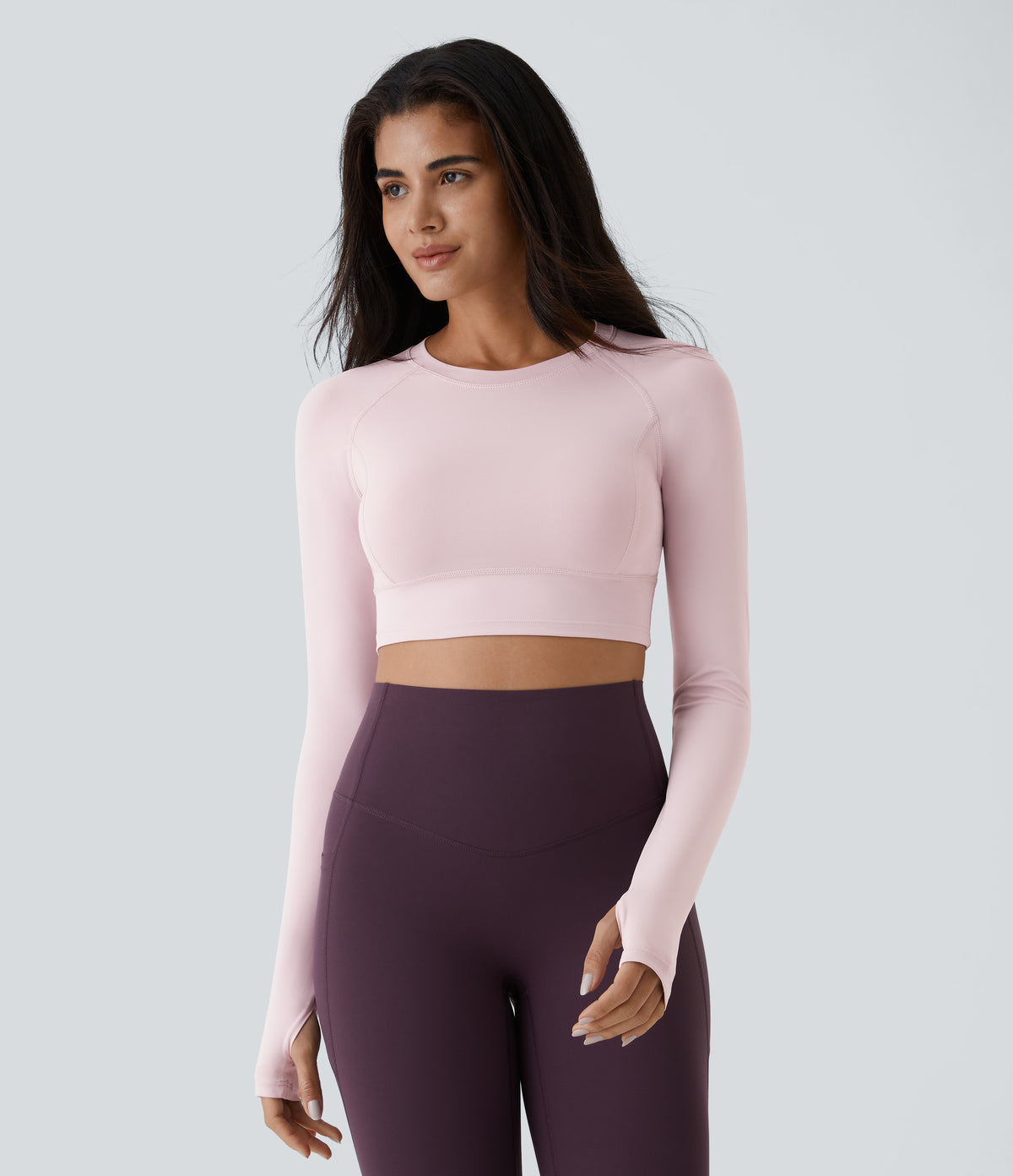 Sora Crop Top — Pale Lilac