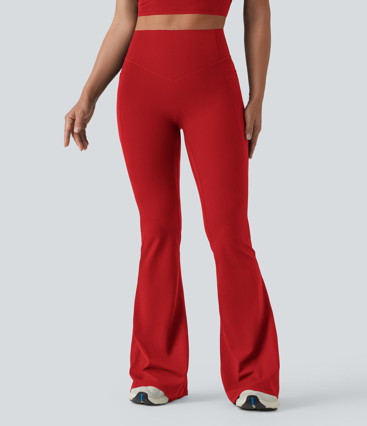 Mae Flare Legging — Aura Orange