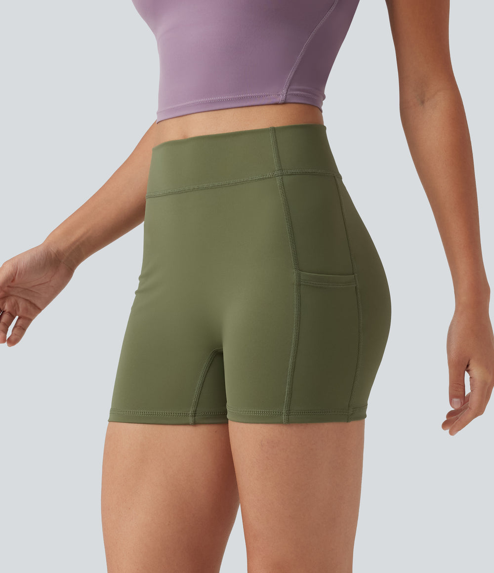 Hazel Biker Short — Loden Green