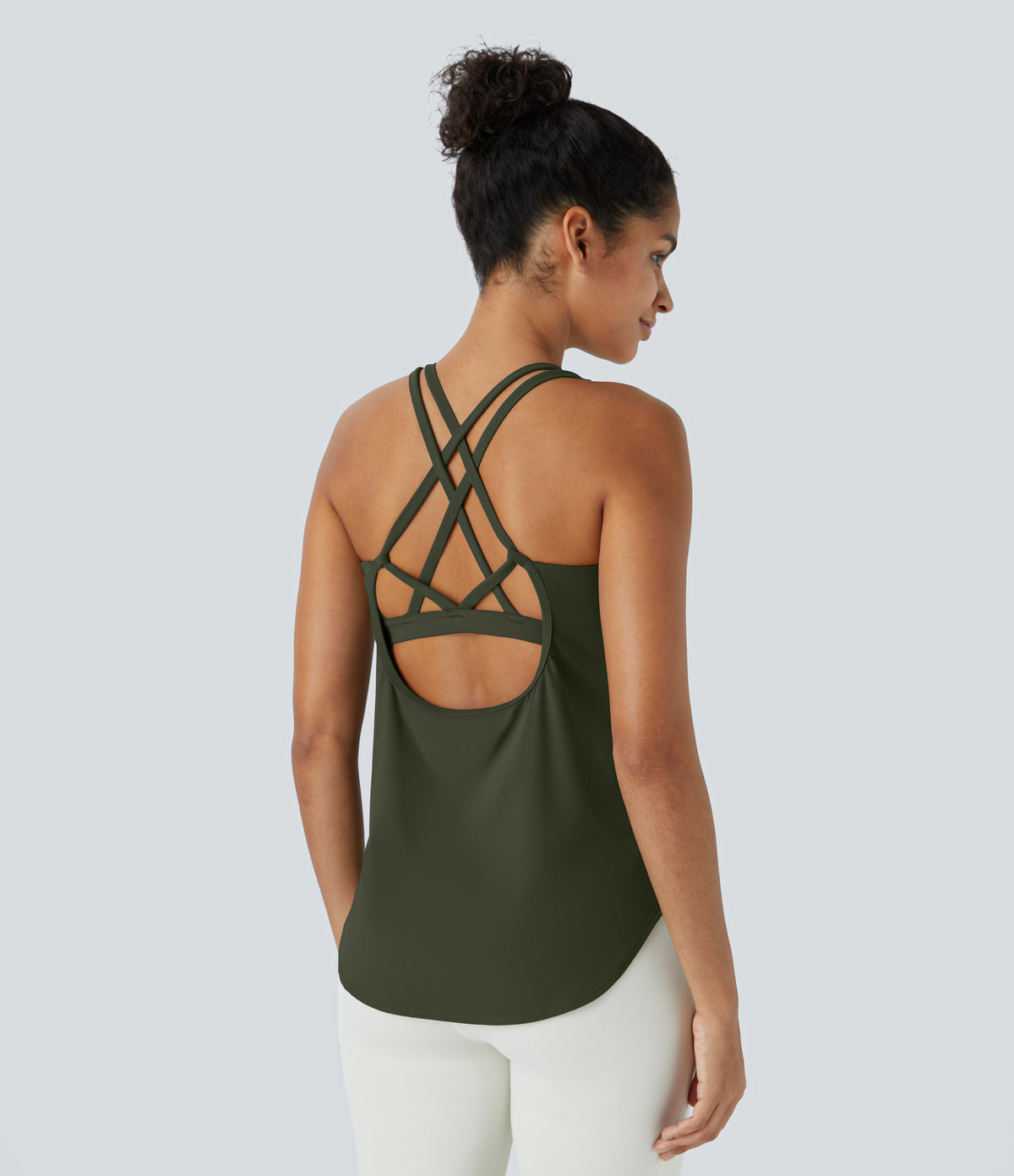 Maia Tank — Deep Woodland Green