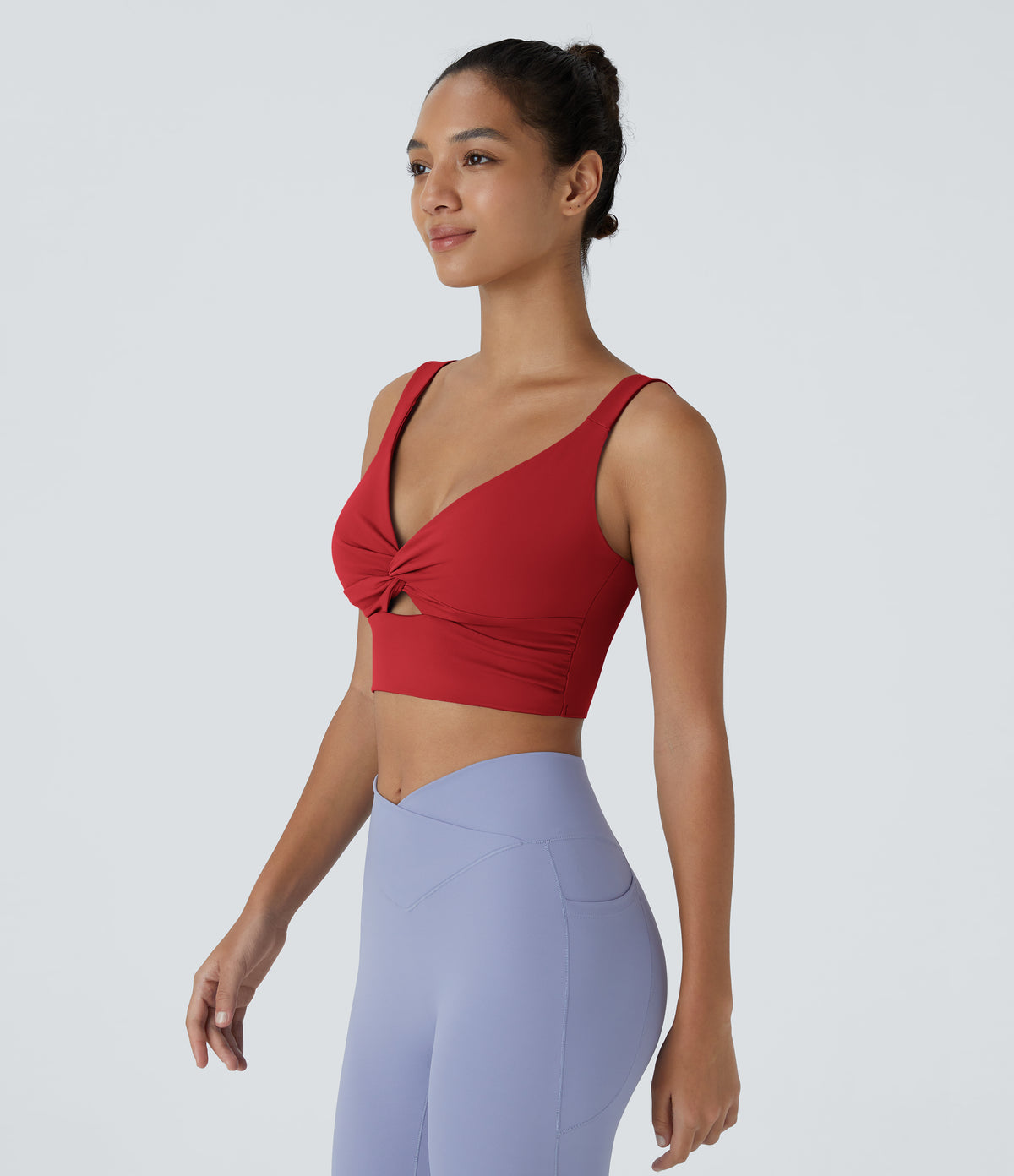Fleur Sports Bra — Aster Blue