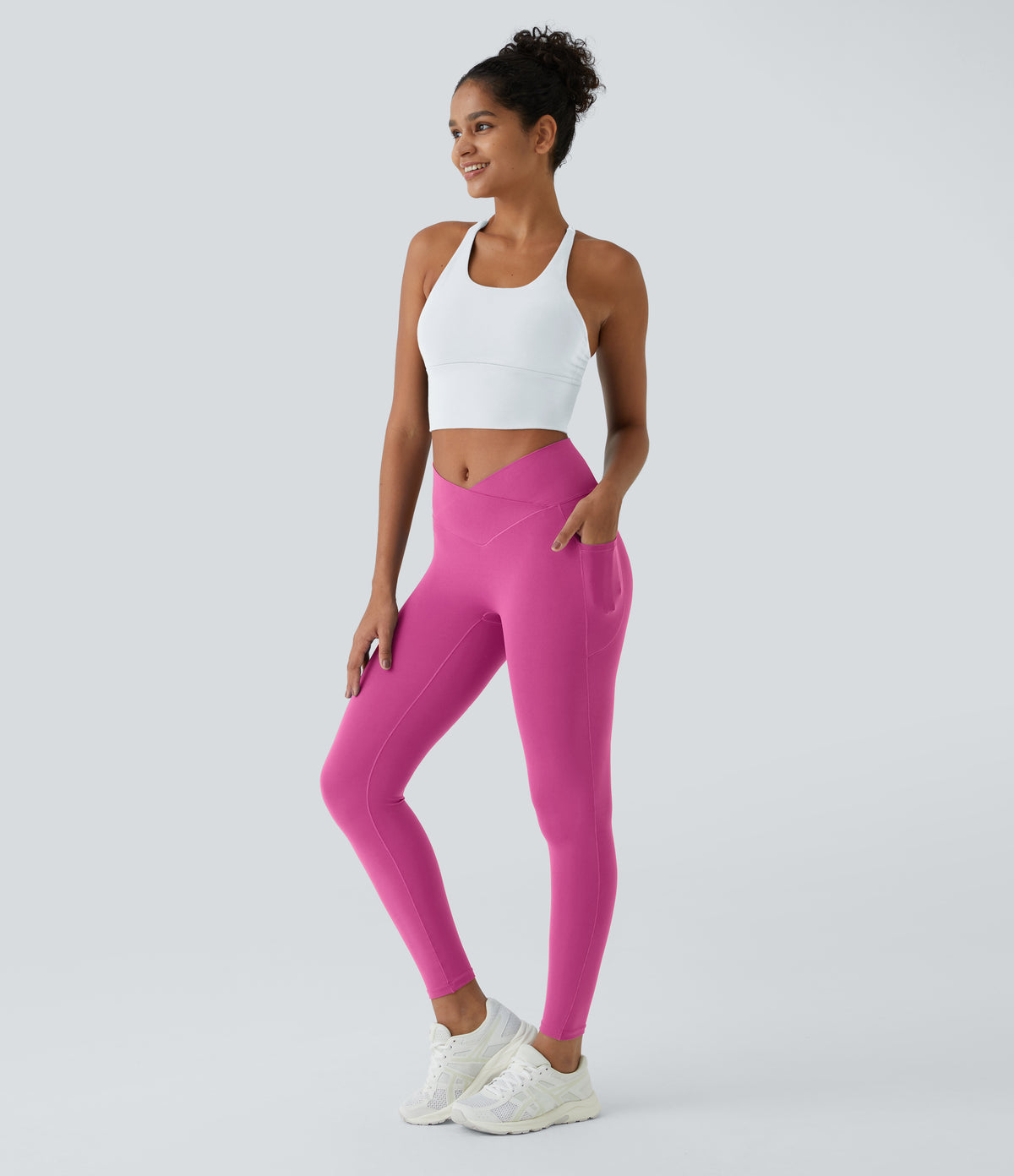Petal Legging — Grass Grey Green