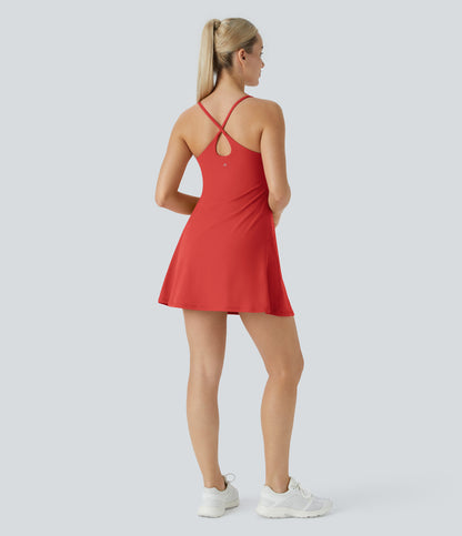 Petal Dress — Quetzal Green