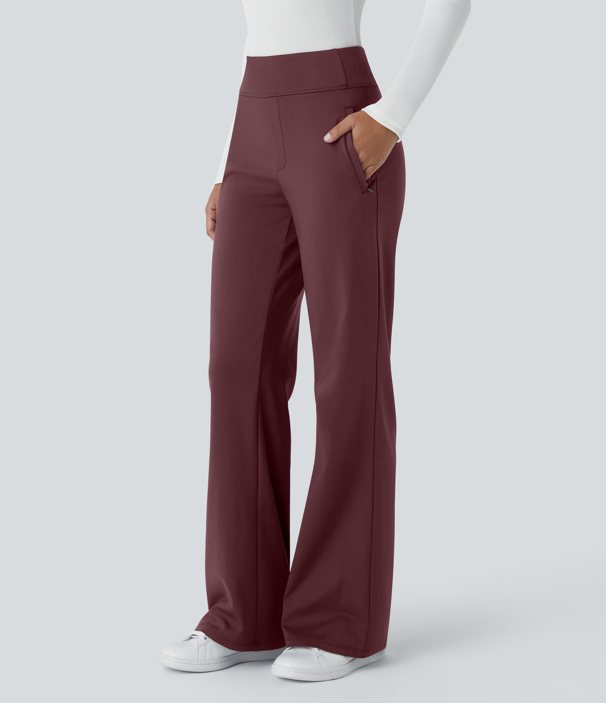 Aubrey Pants — Red Mahogany