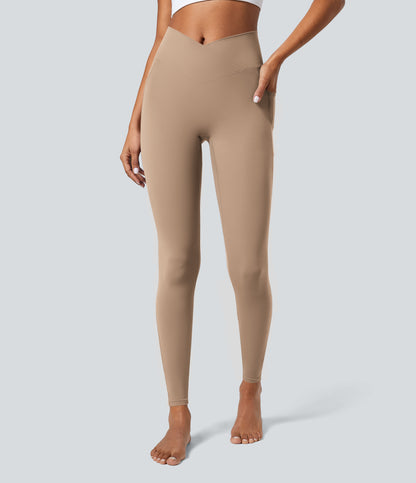 Petal Legging — Red Mahogany