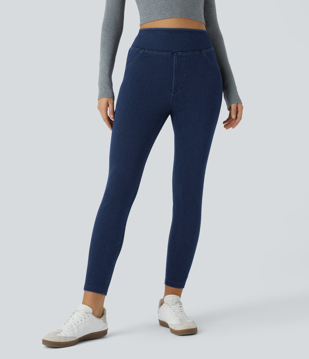 Livia Legging — Midnight Blue Denim