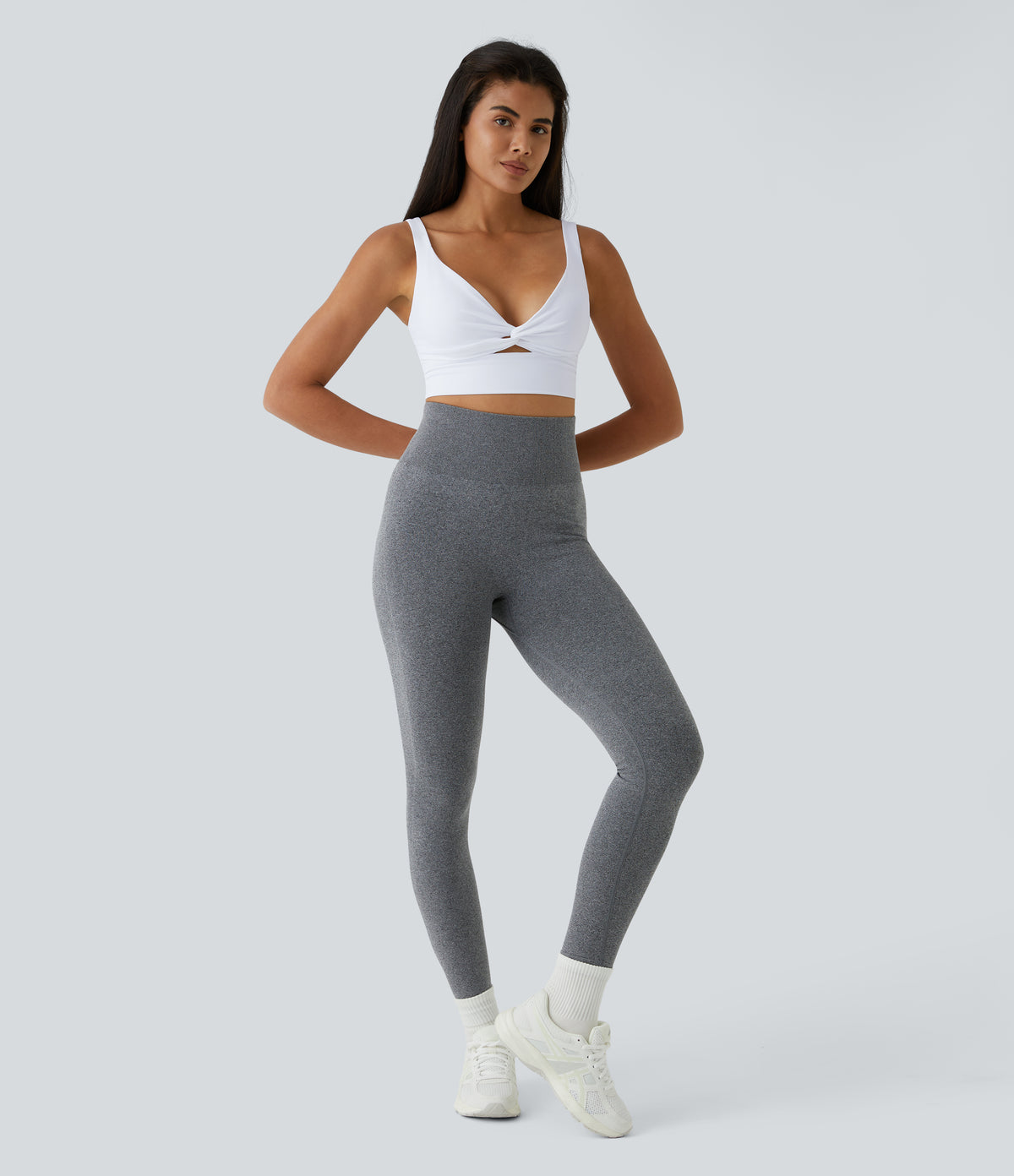Fleur Sports Bra — White