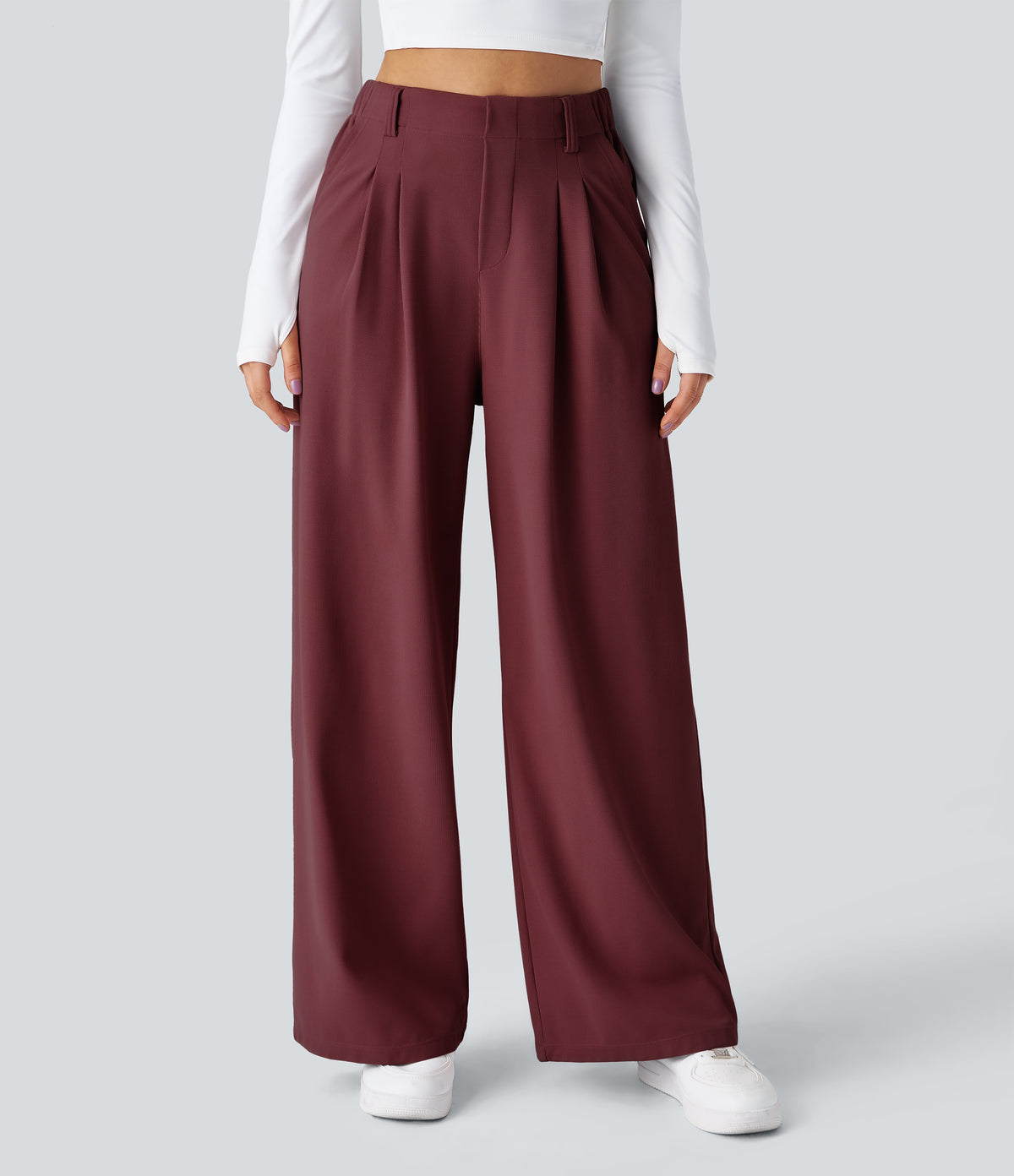Aurora Pants — New Maroon