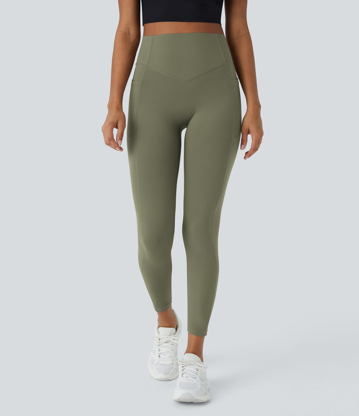 Amara Legging — Grass Grey Green