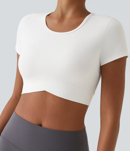 Aria Crop Top — Black
