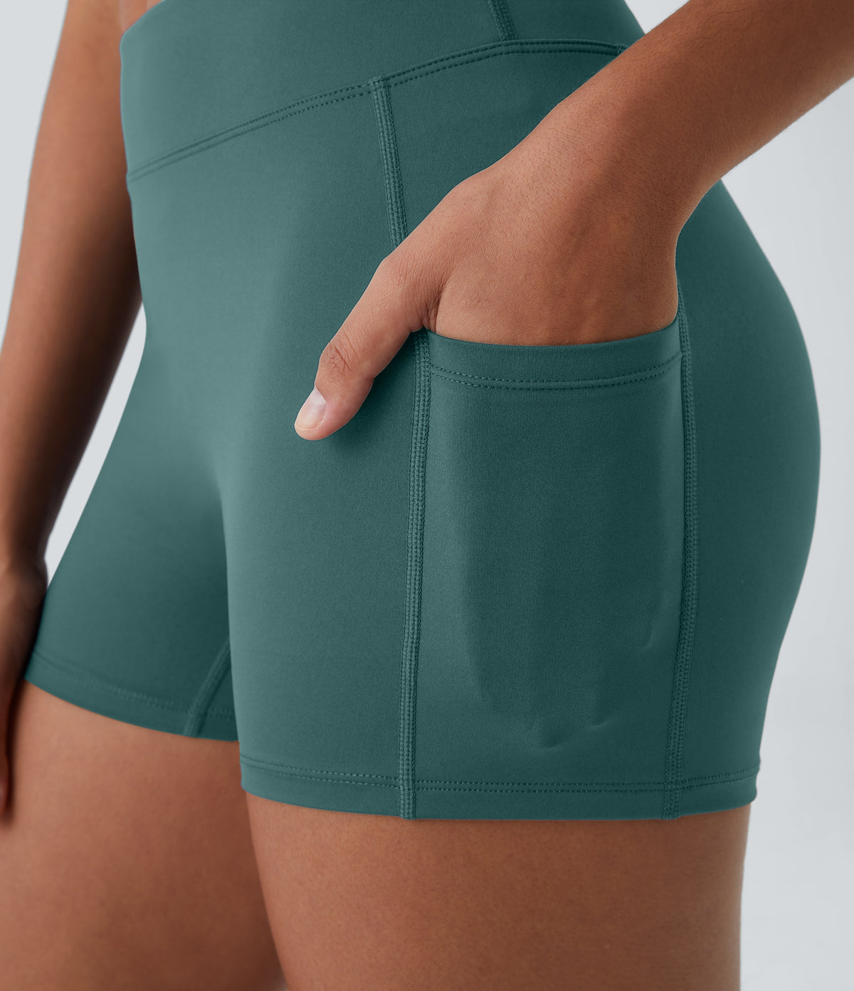 Hazel Biker Short — Gull