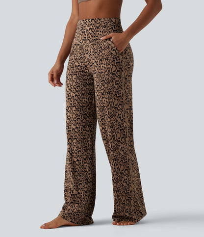 Nina Pants — Tan Leopard