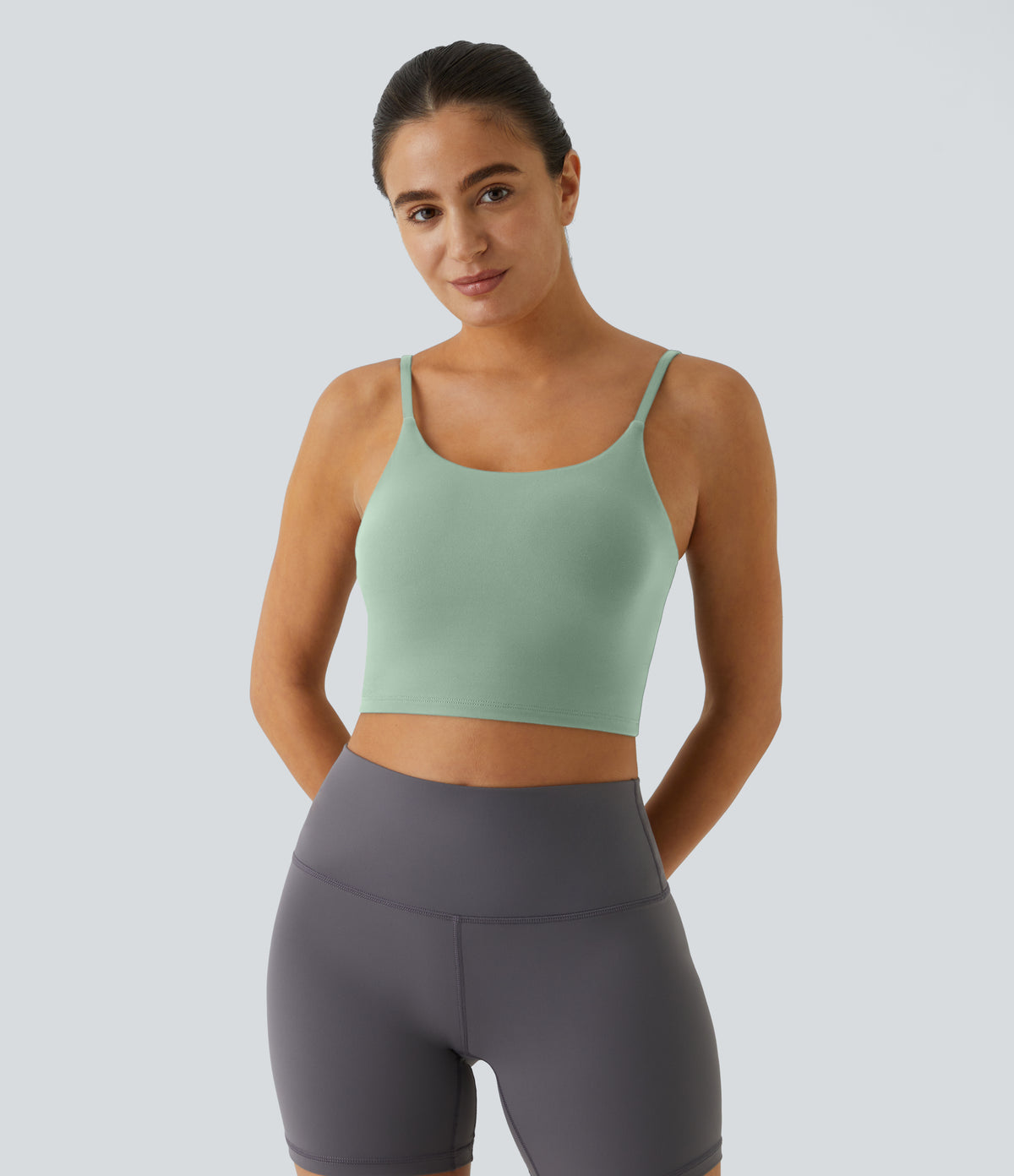 Luma Crop Top — Dusty Rose