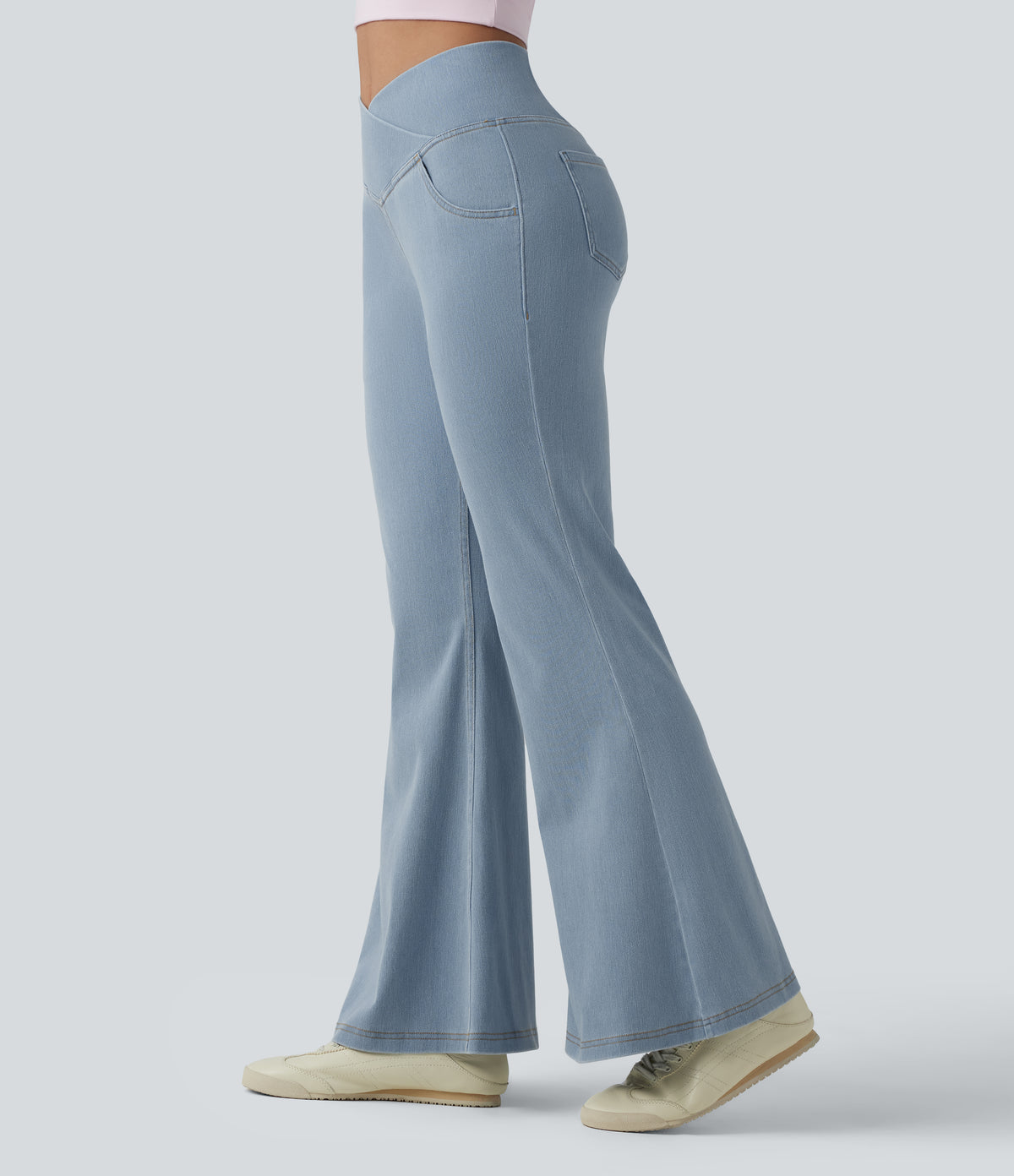 Lana Jeans — Powder Blue Denim