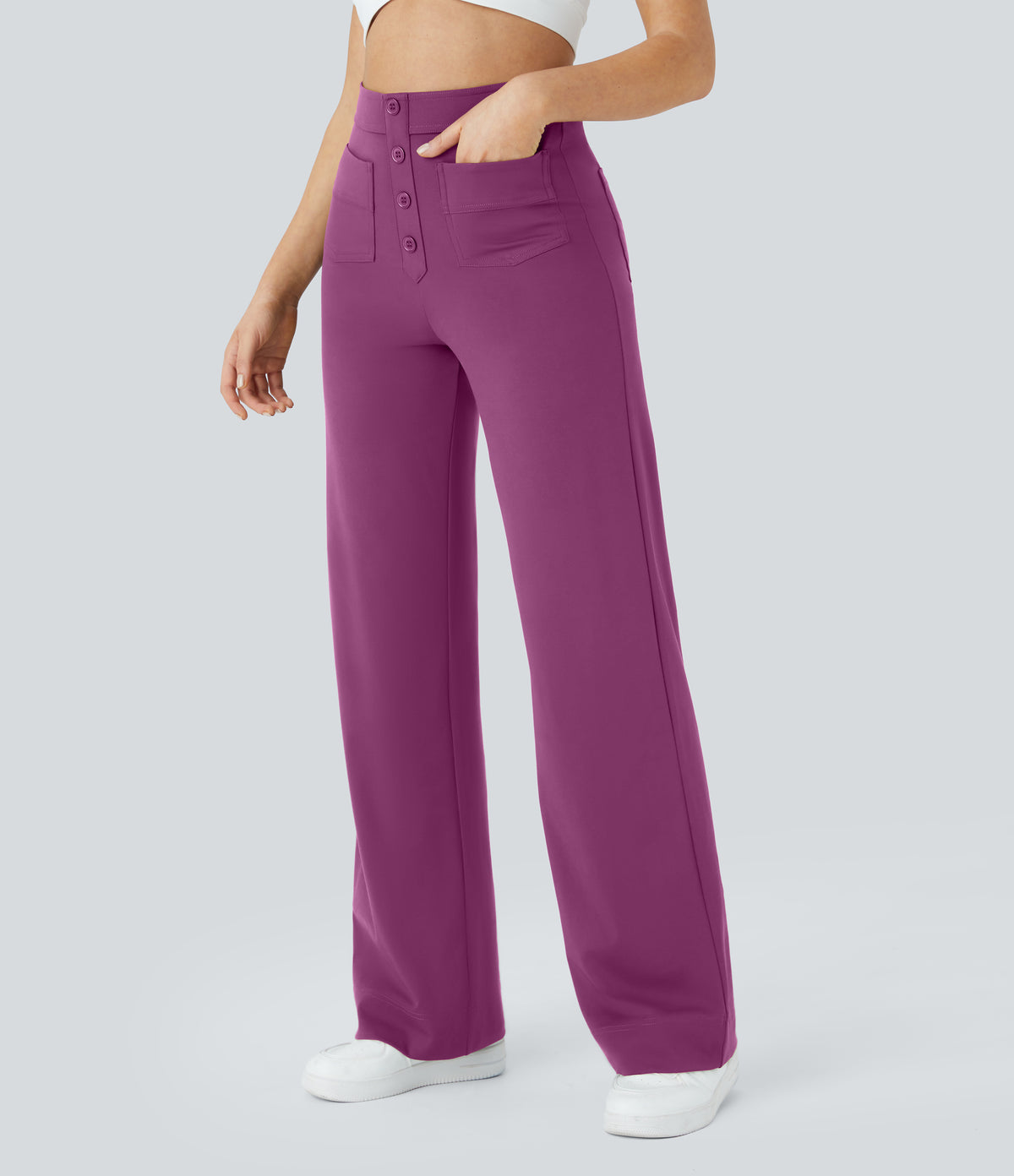 Isolde Pants — Deep Orchid