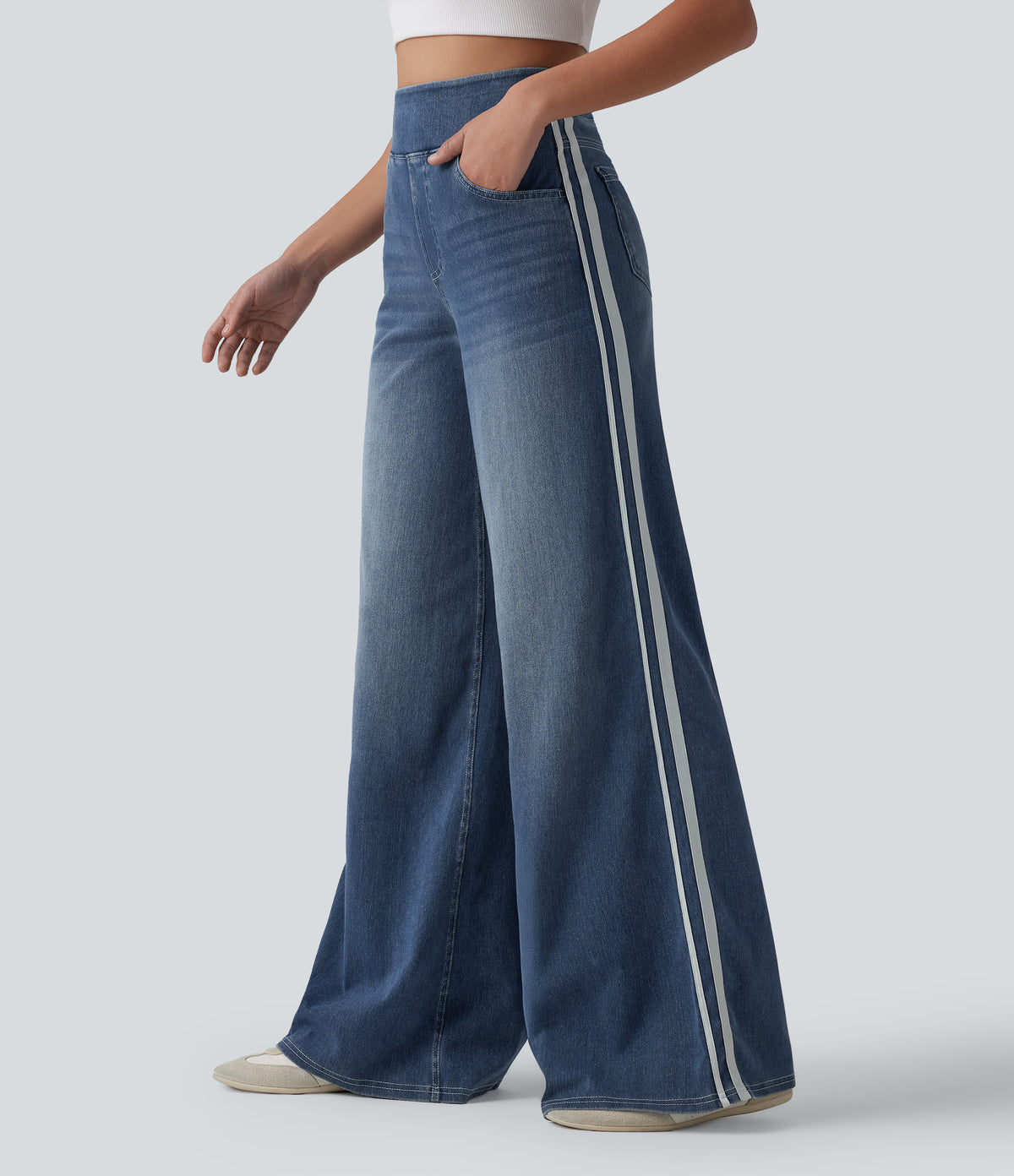 Peony Jeans — Tide Blue Denim