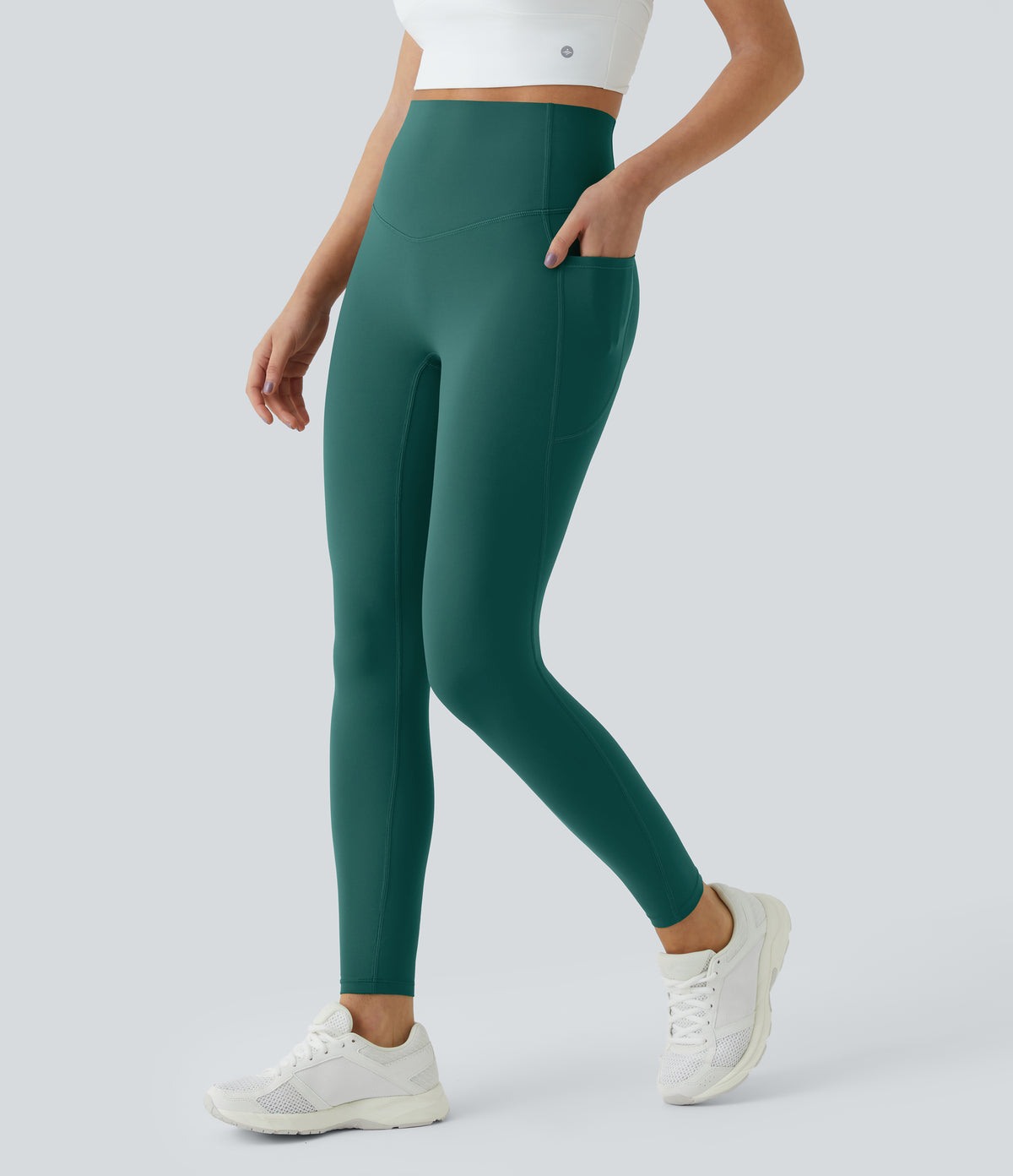 Bloom Legging — Deep Woodland Green