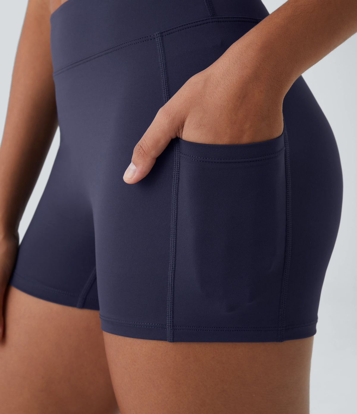 Hazel Biker Short — White