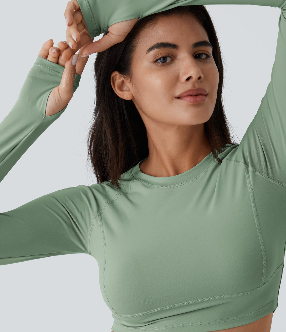 Sora Crop Top — Maroon Banner