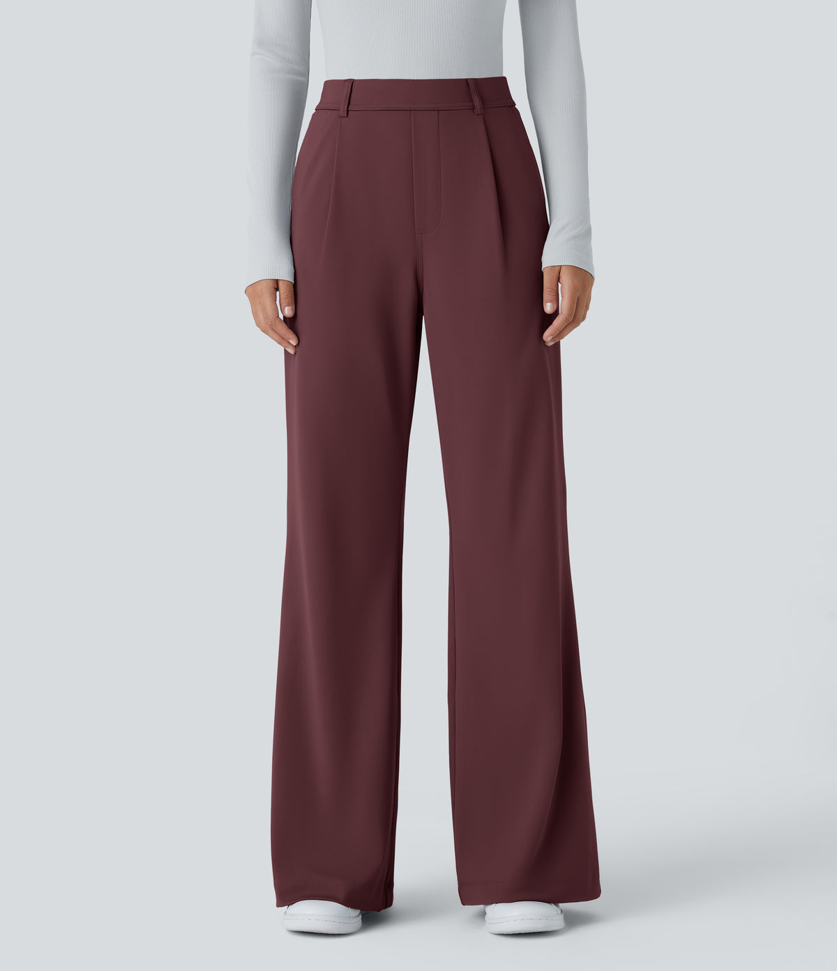 Evie Pants — Red Mahogany