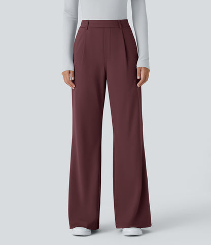 Evie Pants — Red Mahogany