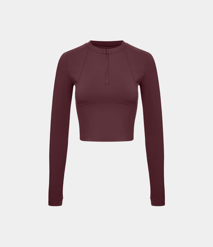 Aveline Zip Top — Black