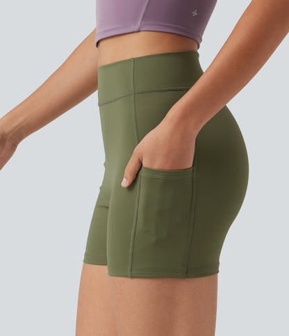 Hazel Biker Short — Loden Green