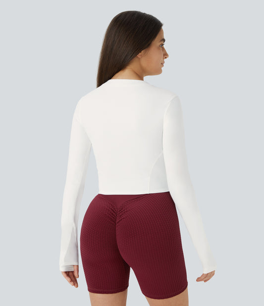 Aveline Zip Top — White