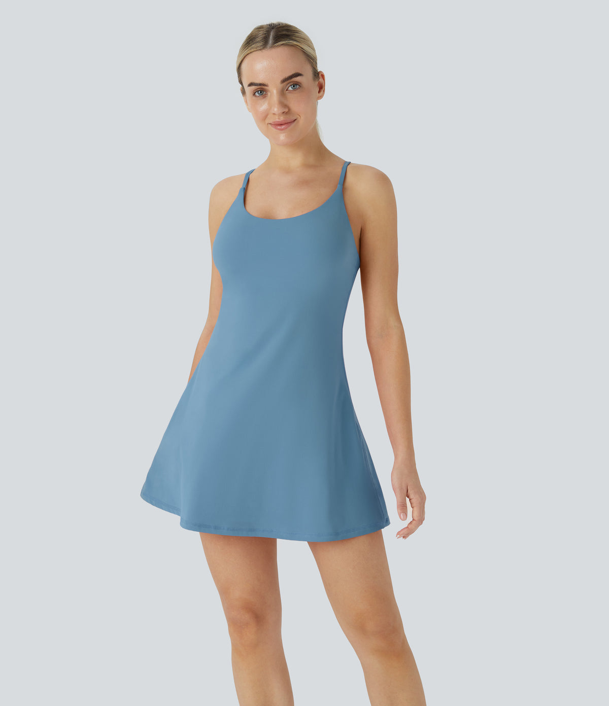 Petal Dress — Gloomy Blue