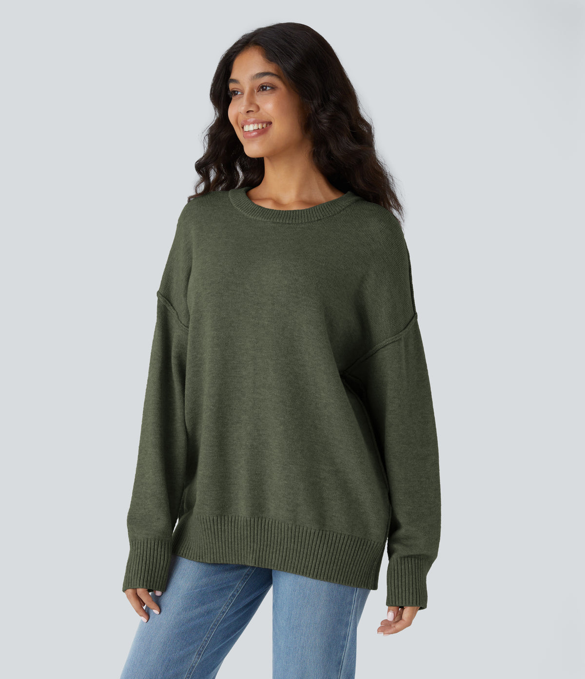 Marlow Sweater — Agarwood Green