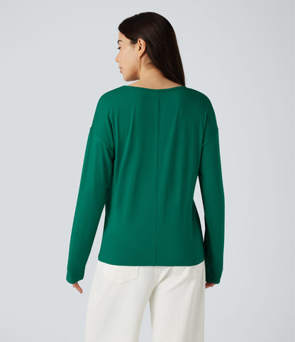 Mira Long-Sleeve Top — Rain Forest