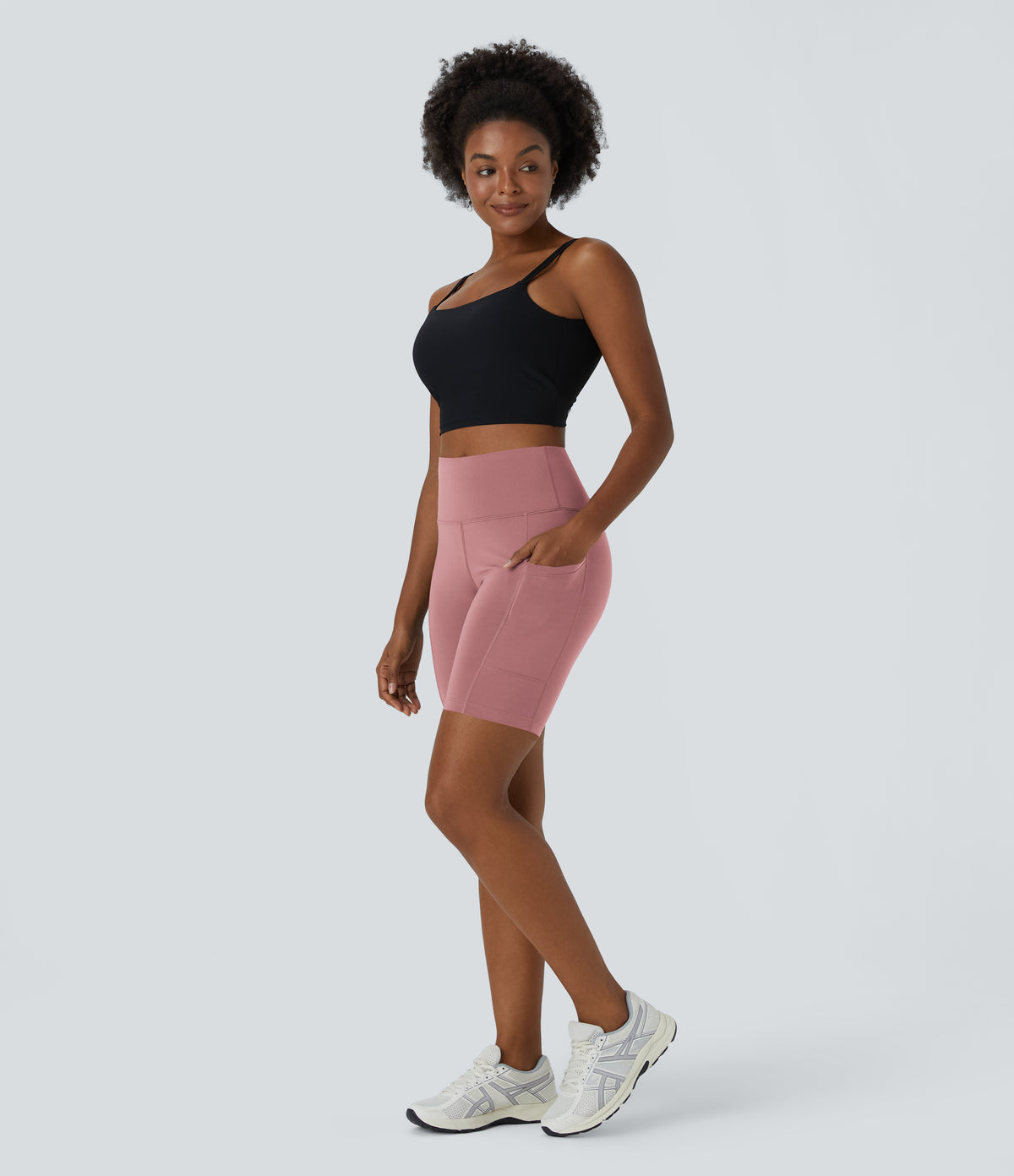 Iris Biker Short — Carmine Red