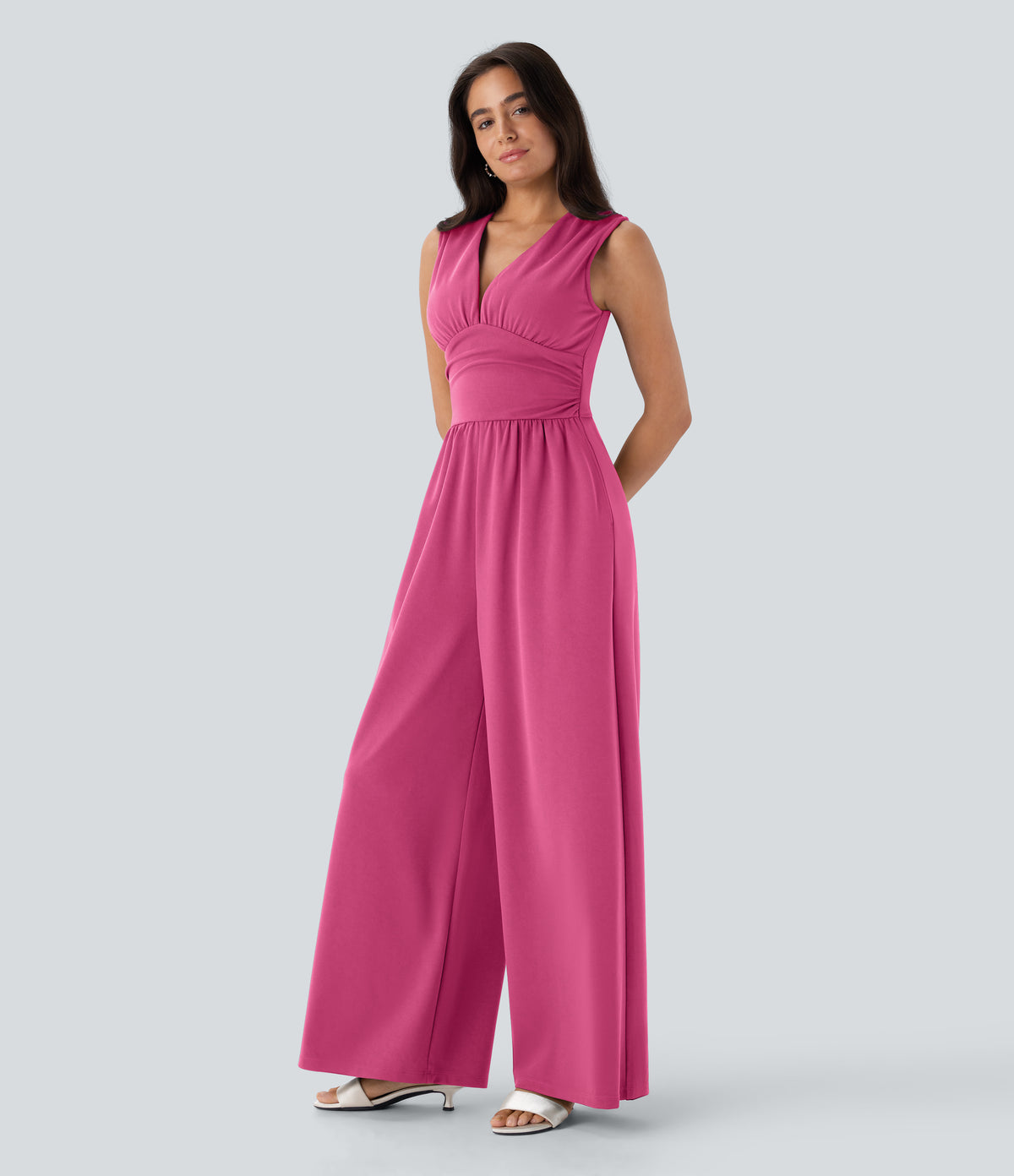 Celine Jumpsuit — Fandango Pink