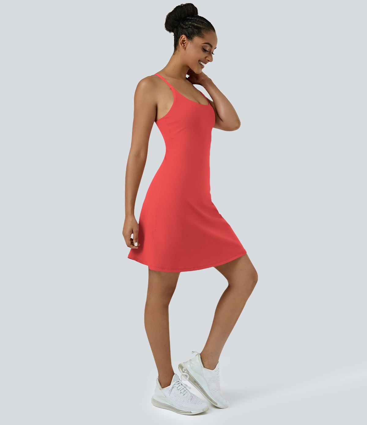 Aura Dress — Poinsettia