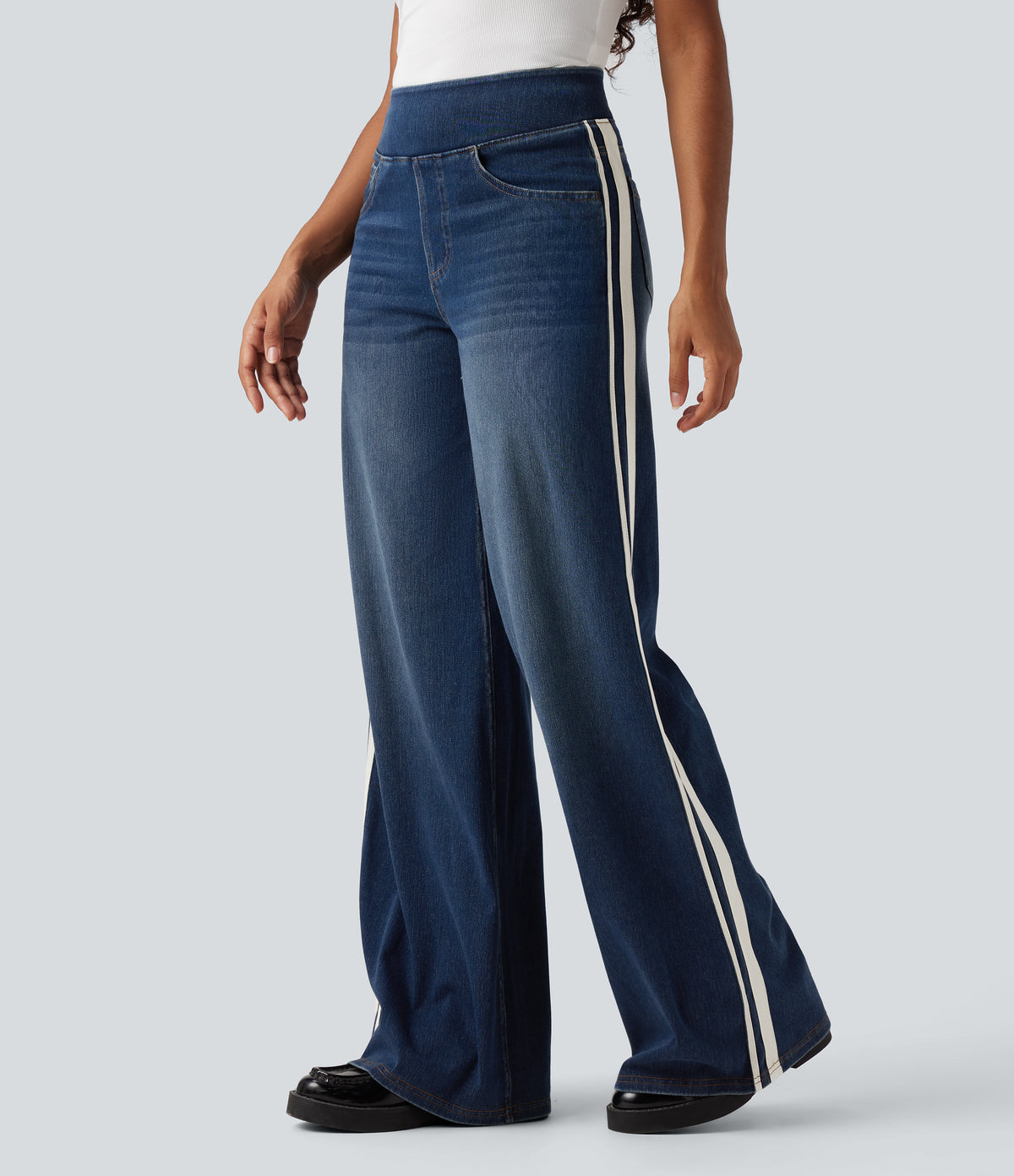 Peony Jeans — Blue Surf Denim