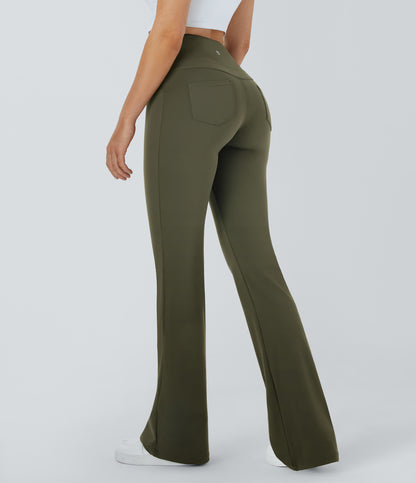 Willow Flare Legging — Red Mahogany