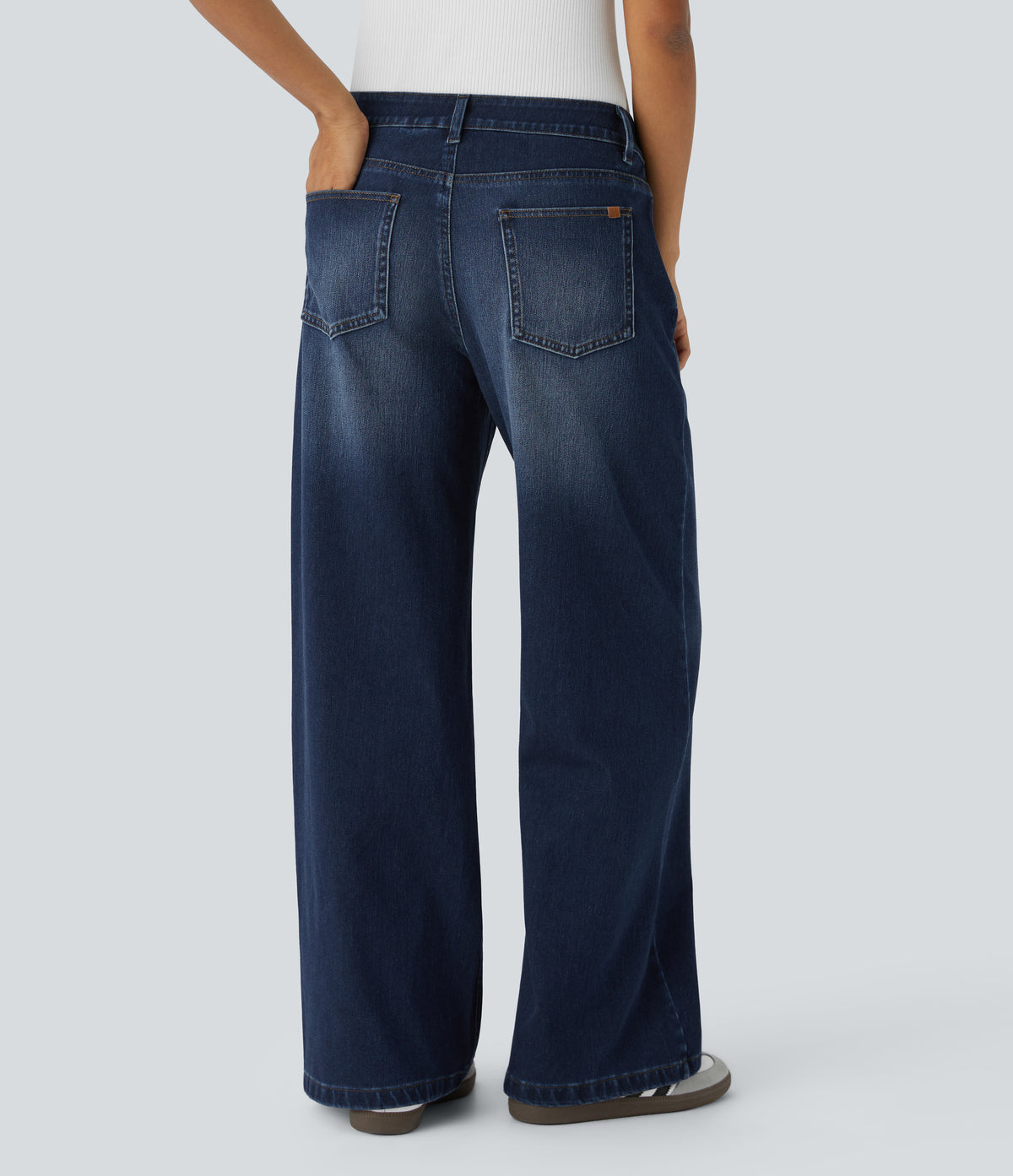 Moira Jeans — Distressed Denim Dark Blue