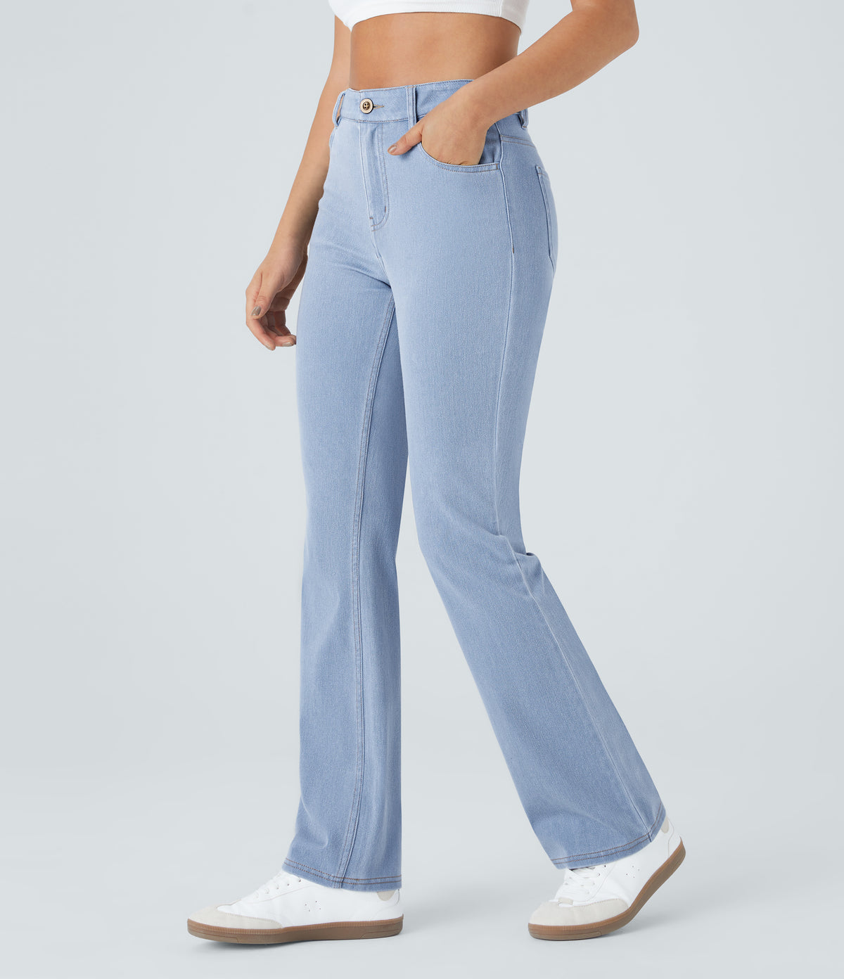 Sabrina Jeans — Denim Cyan Blue