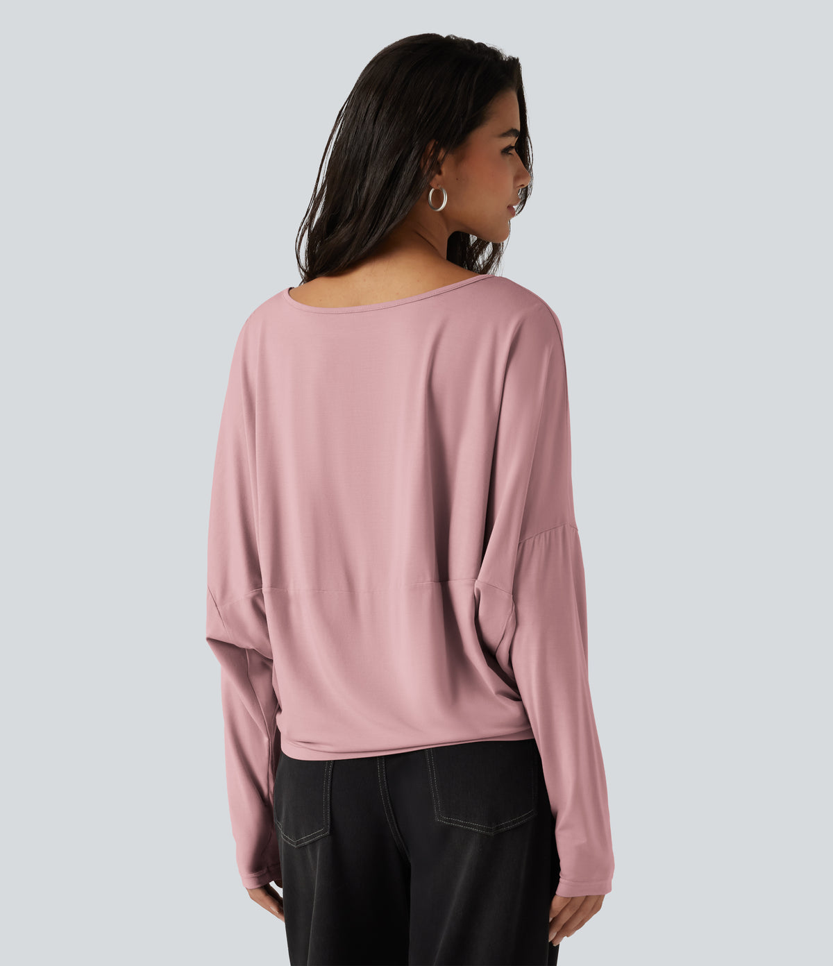 Roselle Long-Sleeve Top — Primrose Pink