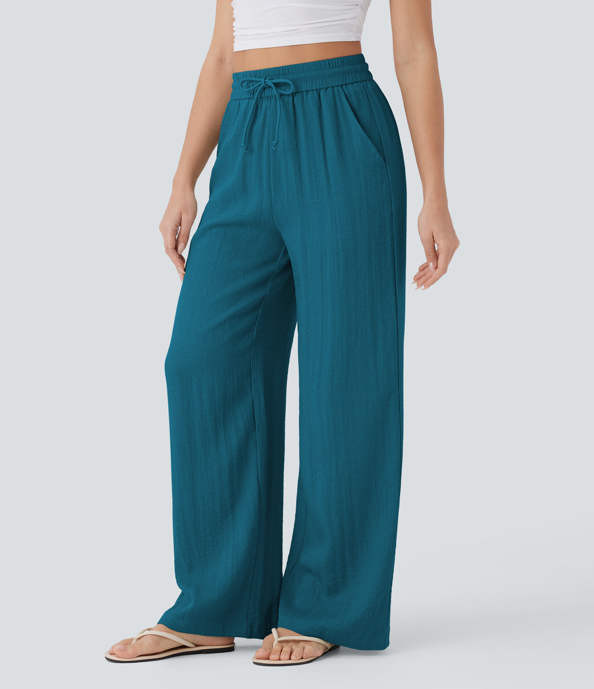 Lavinia Pants — Crystal Teal
