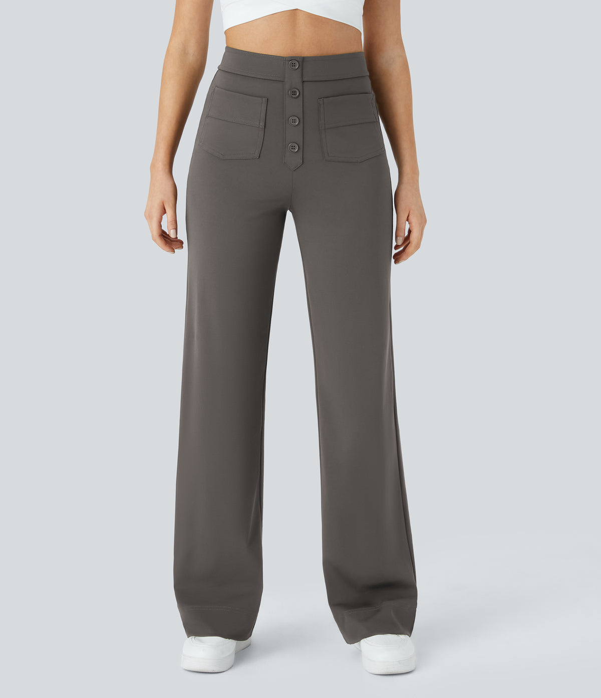 Isolde Pants — Deep Red Grey