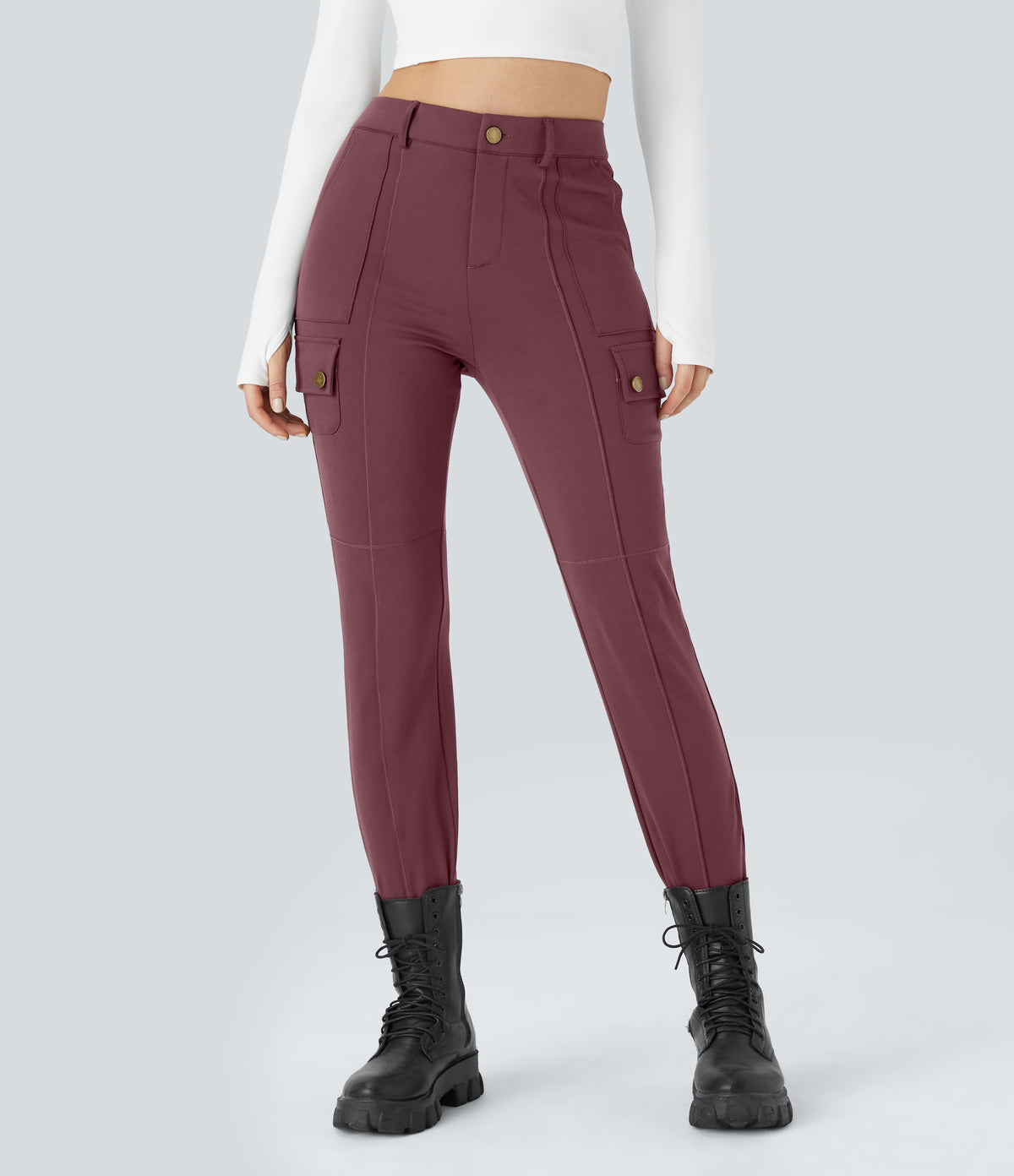Cassia Pants — Red Mahogany