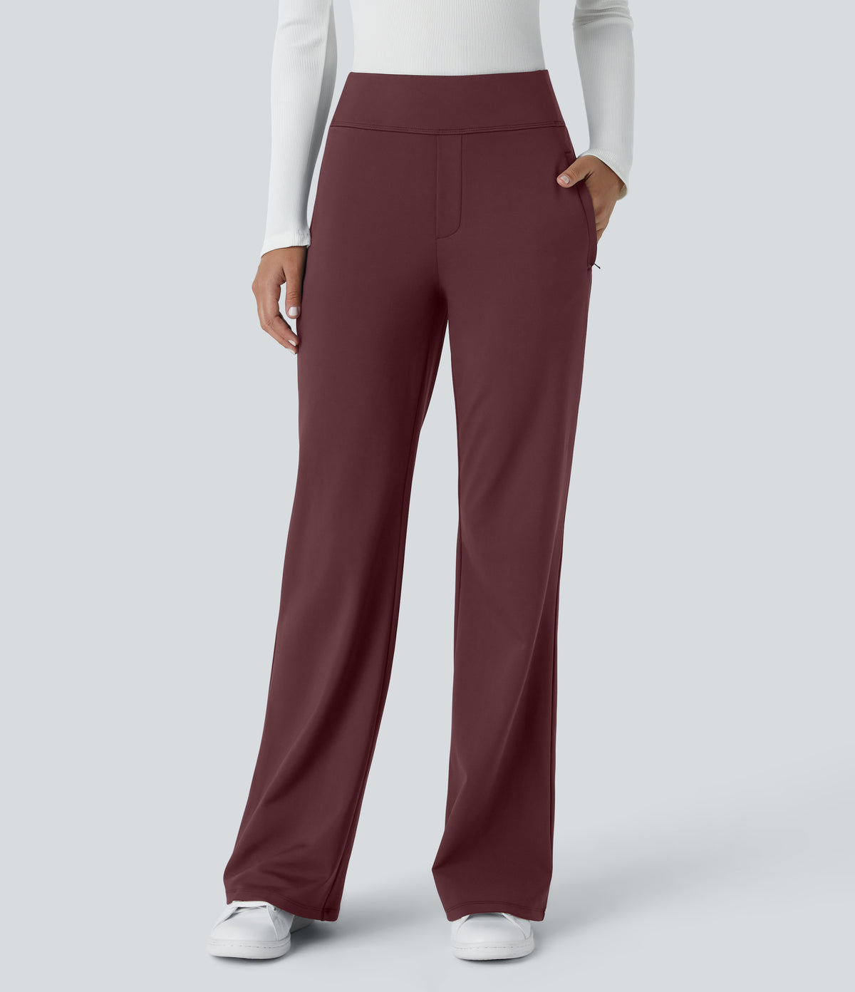Aubrey Pants — Red Mahogany