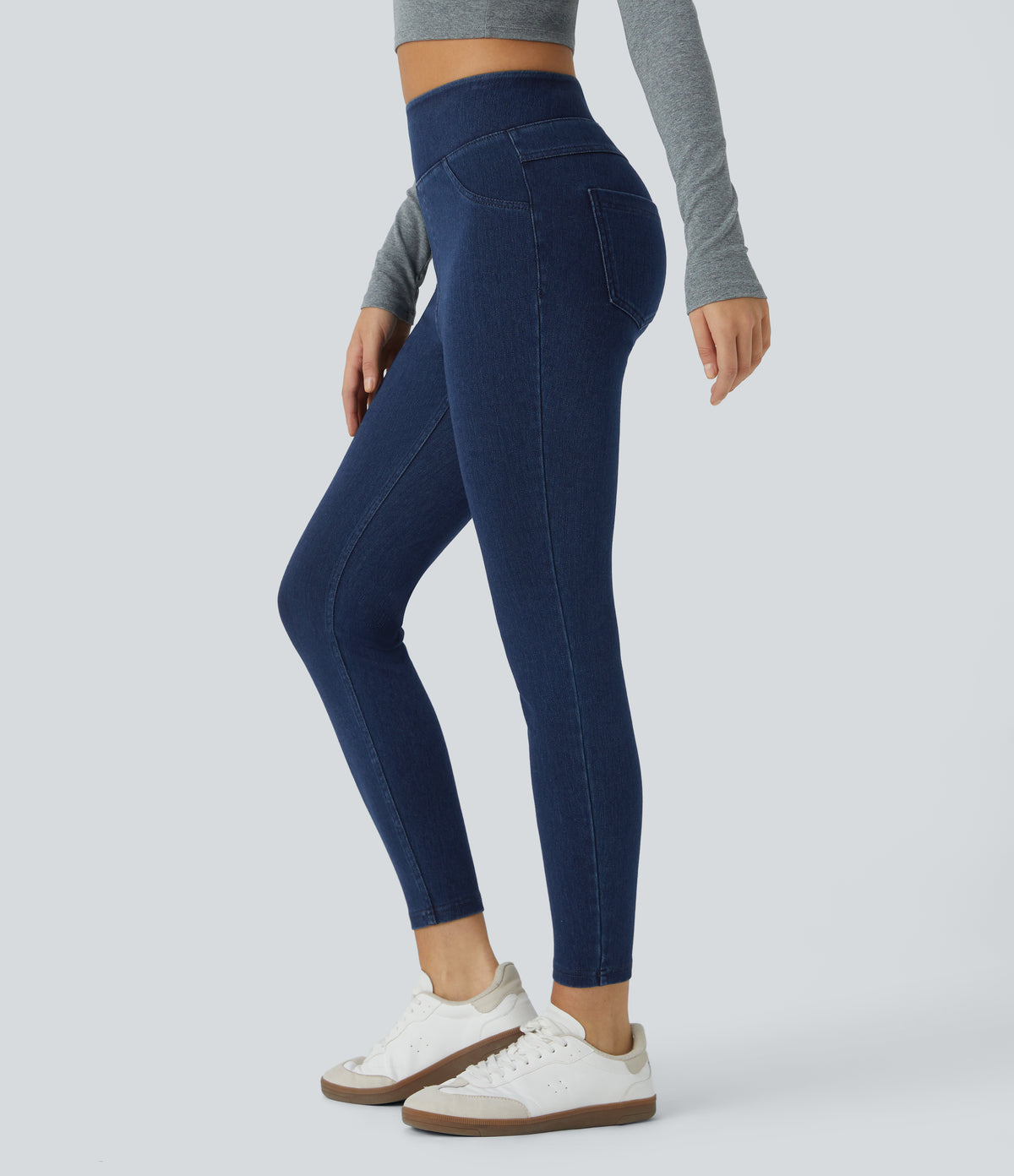 Livia Legging — Midnight Blue Denim