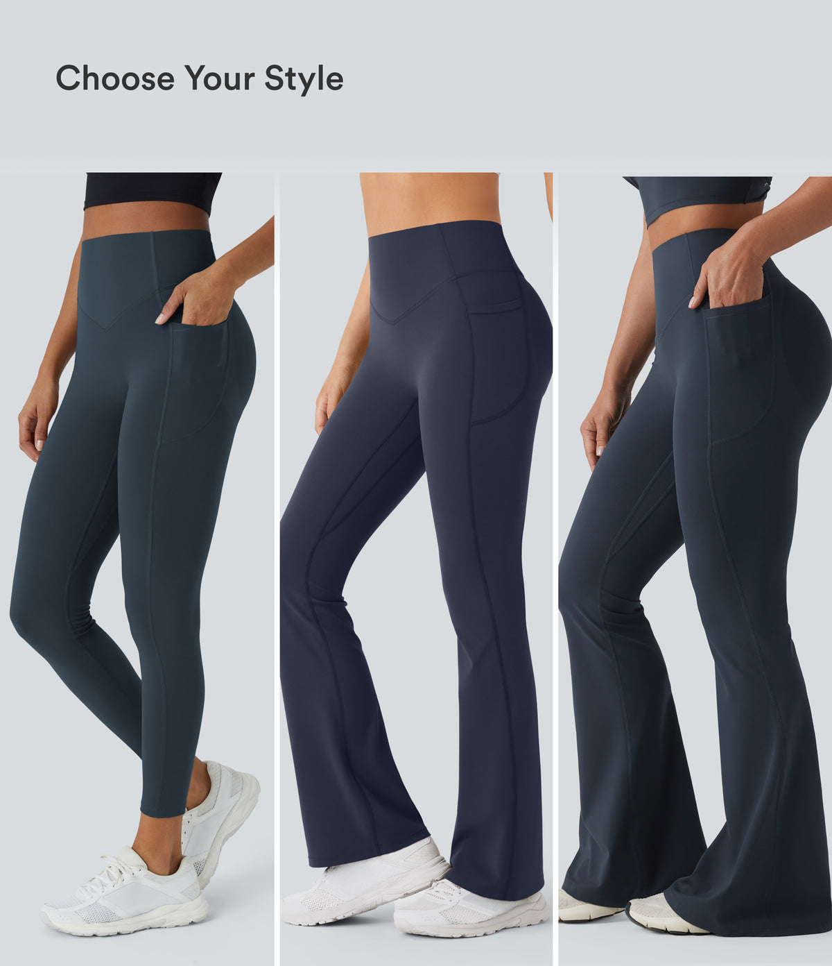 Mae Flare Legging — Carbon