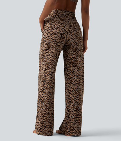 Nina Pants — Tan Leopard