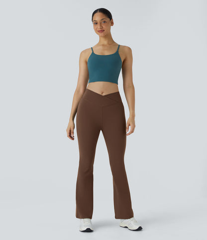 Petal Flare Legging — Forest Night