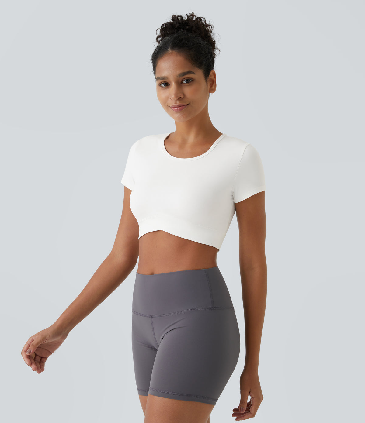 Aria Crop Top — White